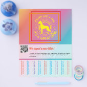 Lebhafte Farben, die Flyer verkaufen (Einzeln)