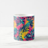 Lebhafte Farben Exotisches Muster Kaffeetasse (Mittel)