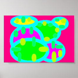 Lebhafte Farben für Kinderschulen Kinderzimmer Sch Poster