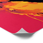 Lebhafte Farben Koala Bars Kunst Poster (Ecke)