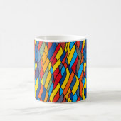 Lebhafte Farben Mosaikmuster Kaffeetasse (Mittel)
