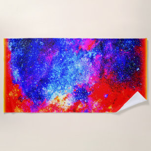 Lebhafte Farben Nebulae. Jetzt kaufen Strandtuch