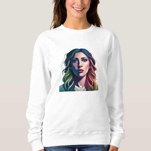 lebhafte Farben, Sweatshirt (Vorderseite)
