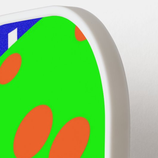 Lebhafte Farben von Pickleballs & Hofpaddel. Pickleball Schläger (Linke Seite)