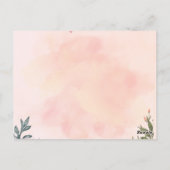 Lebhafte farbenfrohe Blumenkarte Postkarte (Rückseite)