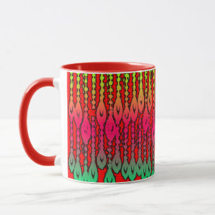 Lebhafte farbenfrohe Combo-Tasse - perfekte Größe, Tasse