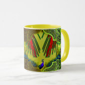 Lebhafte farbenfrohe Combo-Tasse - perfekte Größe, Tasse (VorderseiteRechts)