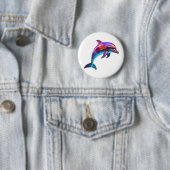 Lebhafte farbenfrohe Dolphin Button (Beispiel)