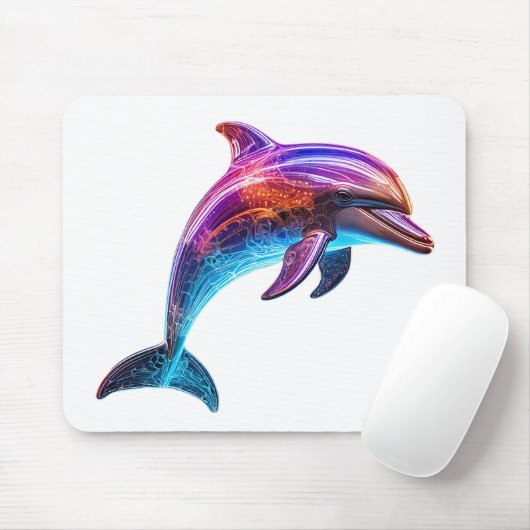 Lebhafte farbenfrohe Dolphin Mousepad (Mit Mouse)