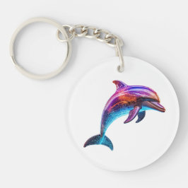 Lebhafte farbenfrohe Dolphin Schlüsselanhänger
