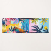 Lebhafte farbenfrohe Illustration des tropischen S Yogamatte (Vorderseite (Horizontal))