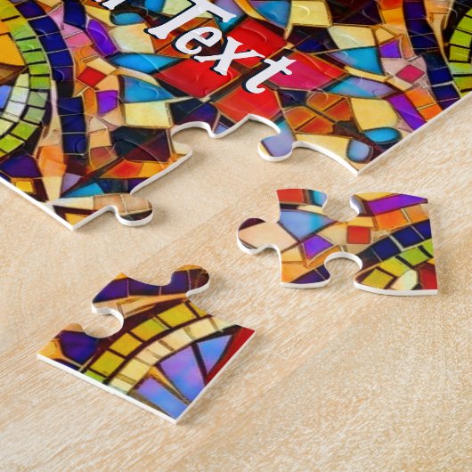 Lebhafte farbenfrohe Katzenmosaikfliesen - fröhlic Puzzle (Seite)