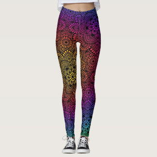 Lebhafte farbenfrohe Kunst Leggings