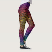 Lebhafte farbenfrohe Kunst Leggings (Rechts)