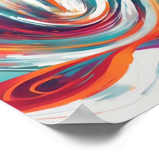 Lebhafte farbenfrohe Kunstgewerbe Kunst, Dichtung Poster (Ecke)