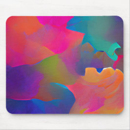 Lebhafte, farbenfrohe, lila-gelbe Fuchsie Mousepad