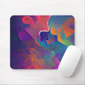 Lebhafte, farbenfrohe, lila-gelbe Fuchsie Mousepad (Mit Mouse)