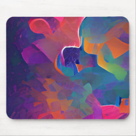 Lebhafte, farbenfrohe, lila-gelbe Fuchsie Mousepad