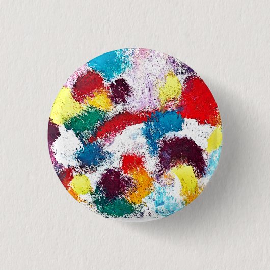 Lebhafte farbenfrohe mehrfarbige Krawatte Button (Vorderseite)