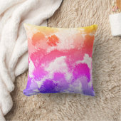 Lebhafte farbenfrohe mehrfarbige Krawatte Kissen (Decke)