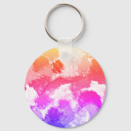 Lebhafte farbenfrohe mehrfarbige Krawatte Schlüsselanhänger