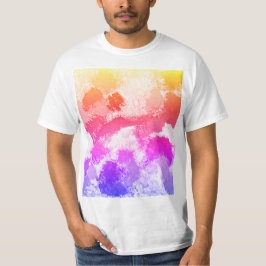 Lebhafte farbenfrohe mehrfarbige Krawatte T-Shirt