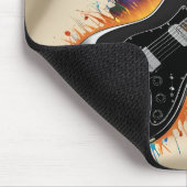 Lebhafte, farbenfrohe Pad der E-Gitarre Mousepad (Ecke)