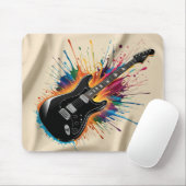 Lebhafte, farbenfrohe Pad der E-Gitarre Mousepad (Mit Mouse)