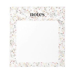 Lebhafte farbenfrohe Polka-Punkte Notizblock
