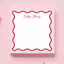 Lebhafte farbenfrohe rosa rote Wavy Zigzag Border