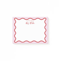 Lebhafte farbenfrohe rosa rote Wavy Zigzag Border
