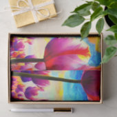 Lebhafte farbenfrohe Tulips Dekoupage Seidenpapier (Geschenk)