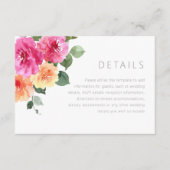 Lebhafte farbenfrohe Wasserfarben - Details zur Ho Begleitkarte (Vorderseite)