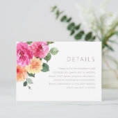 Lebhafte farbenfrohe Wasserfarben - Details zur Ho Begleitkarte (Stehend Vorderseite)