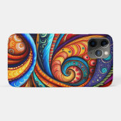Lebhafte farbenfrohe Wirbel Case-Mate iPhone Hülle (Rückseite (Horizontal))
