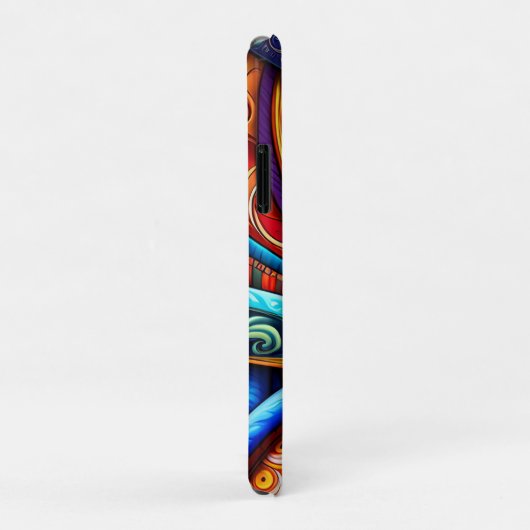 Lebhafte farbenfrohe Wirbel Case-Mate iPhone Hülle (Hinten/Rechts)