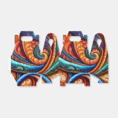 Lebhafte farbenfrohe Wirbel Geschenkschachtel (Ungefaltet)