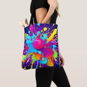 Lebhafte Farbexplosion: Ein Visuelles Fest Tasche