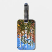 Lebhafte farbige Ahorn Gepäckanhänger (Rückseite vertikal)