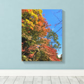 Lebhafte farbige Ahorn Leinwanddruck (Insitu (Holzboden))