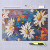 Lebhafte farbige Daisy-Blume Seidenpapier (Handwerk)