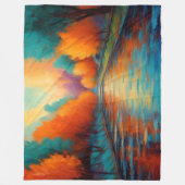 Lebhafte Farblandschaft Fauvismus Impressionist Fleecedecke (Vorderseite)