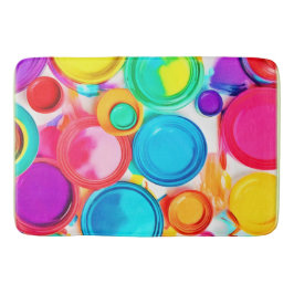 Lebhafte Farbpalette Badematte