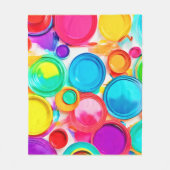 Lebhafte Farbpalette Fleecedecke (Vorderseite)