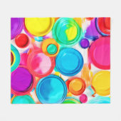 Lebhafte Farbpalette Fleecedecke (Vorderseite (Horizontal))
