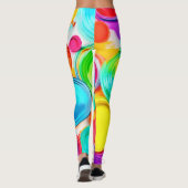 Lebhafte Farbpalette Leggings (Rückseite)