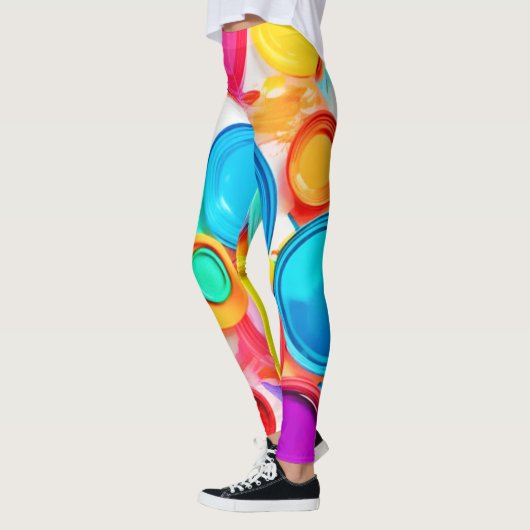 Lebhafte Farbpalette Leggings (Links)