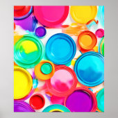 Lebhafte Farbpalette Poster (Vorne)