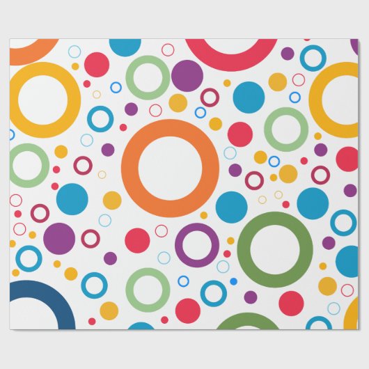 Lebhafte Farbreihen Geschenkpapier (Flach)