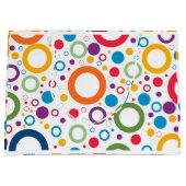 Lebhafte Farbreihen Große Geschenktüte (Vorderseite)